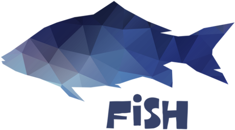 Nadruk Polygonal fish - Przód