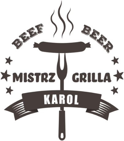 Nadruk Mistrz grilla - Karol - Przód